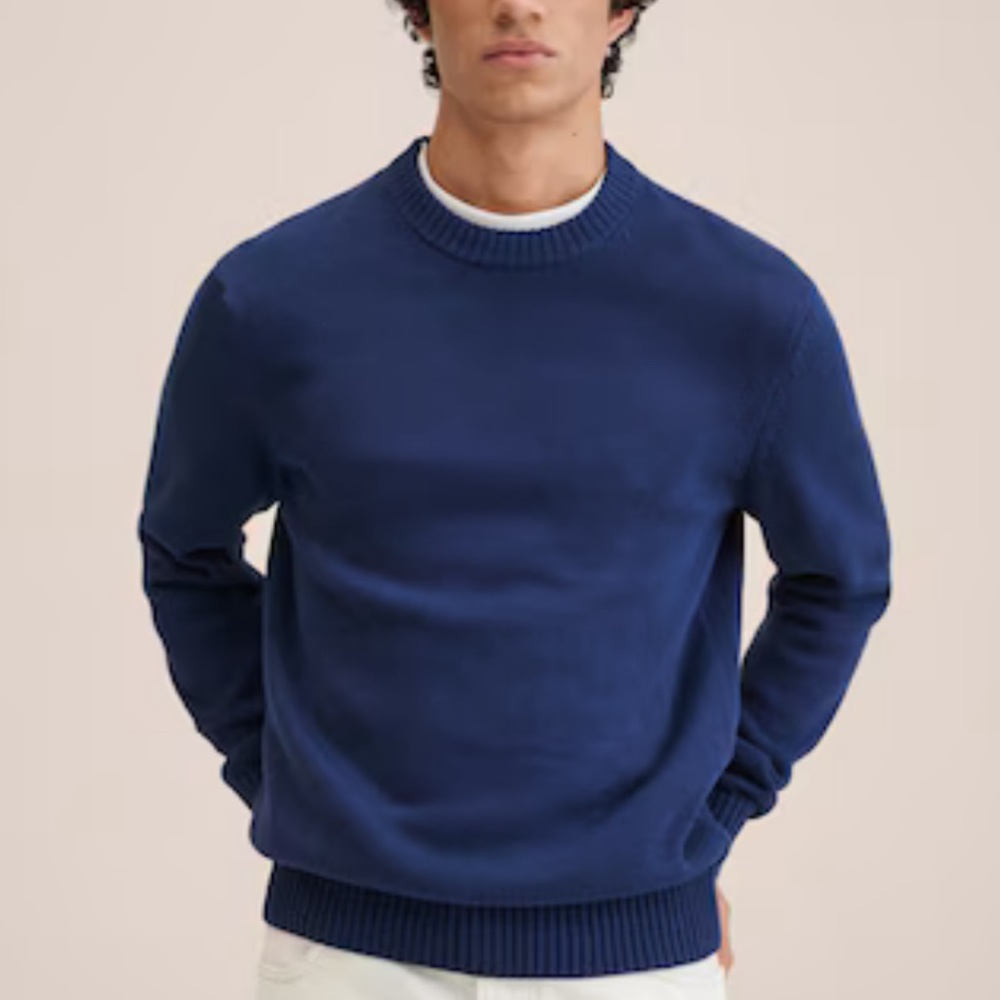 Mango Men Structured 100% Cotton Sweater XXL